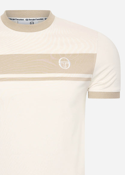 Sergio Tacchini T-shirts  Master tee - white beige 