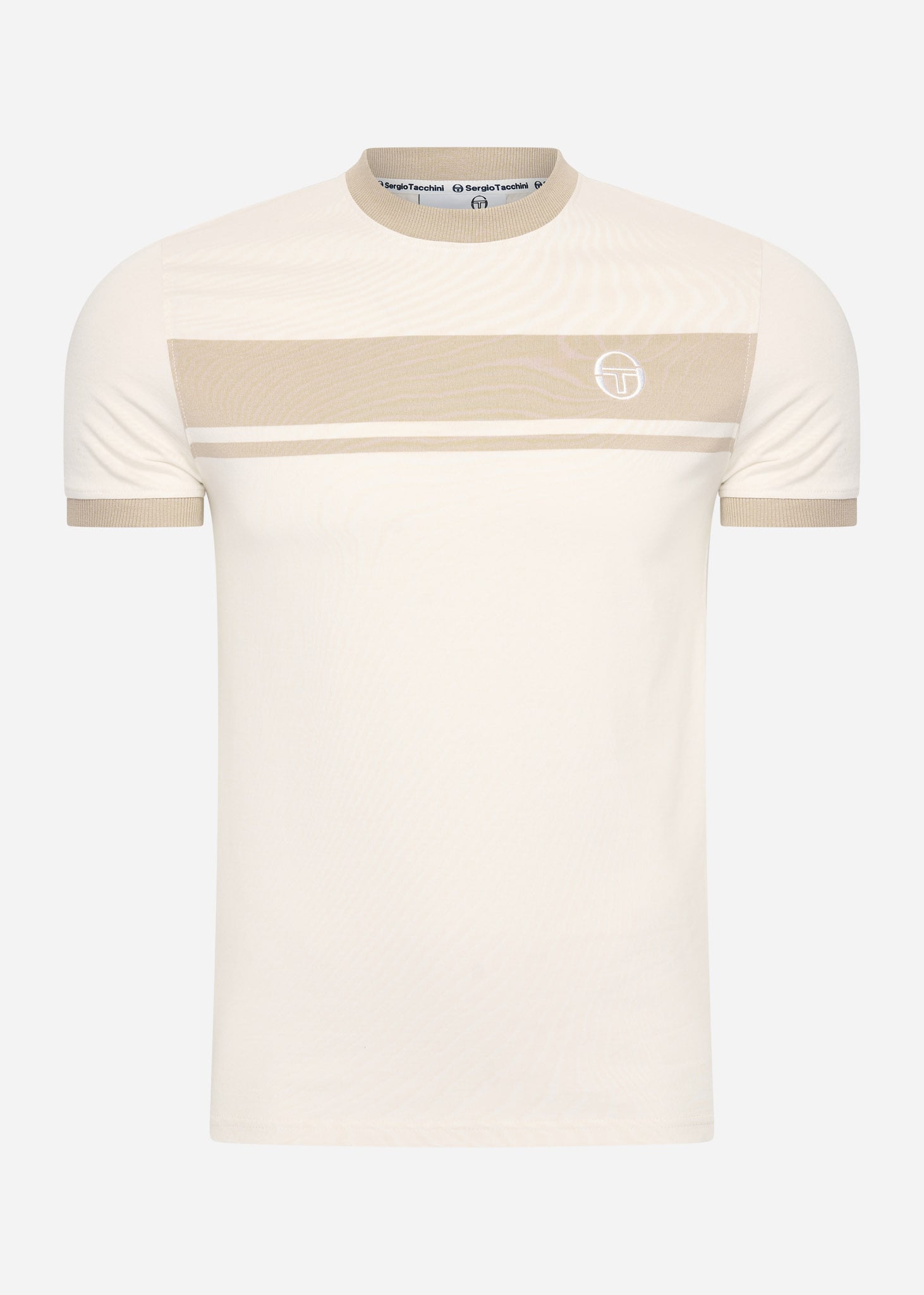 Sergio Tacchini T-shirts  Master tee - white beige 