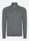 Farah Truien  Sweatshirt jim 1/4 zip - farah grey marl 