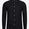 Lyle & Scott Overhemden  Tonal eagle regular fit light weight oxford shirt - jet black 