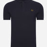 Fred Perry Polo's  Plain fred perry shirt - navy dark caramel 