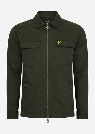 Lyle & Scott Overshirts  Cotton twill overshirt - mountain moss 
