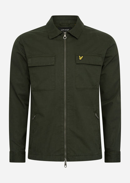 Lyle & Scott Overshirts  Cotton twill overshirt - mountain moss 