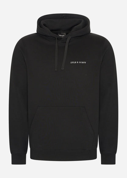 Lyle & Scott Hoodies  Embroidered hoodie - jet black white 