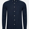 Lyle & Scott Overhemden  Tonal eagle regular fit light weight oxford shirt - dark navy 