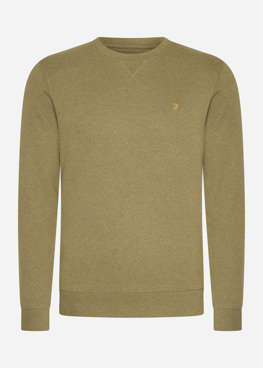 Farah Truien  Sweatshirt tim new crew - farah khaki marl 