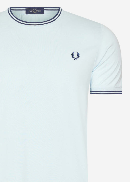 Fred Perry T-shirts  Twin tipped t-shirt - lgice mdnghblue 