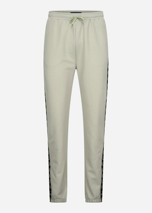 Fred Perry Broeken  Seasonal taped track pant - light oyster black 