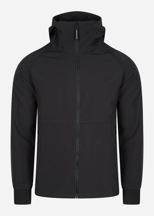 Stipe softshell jacket - black