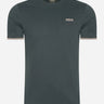 Barbour International T-shirts  Philip tipped cuff tee - forest river 