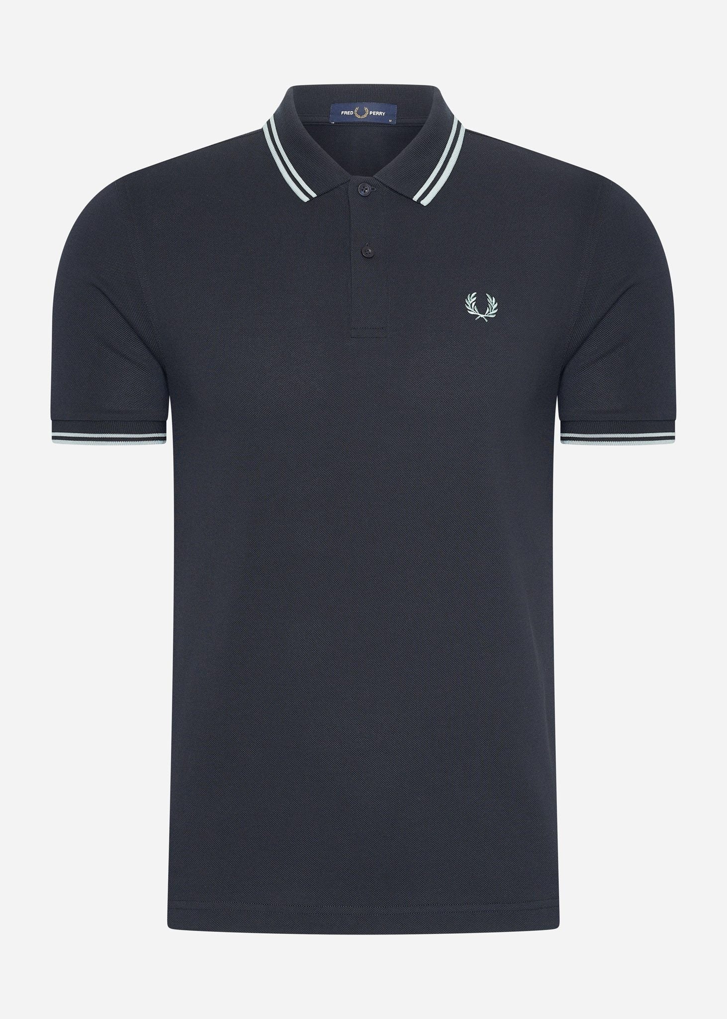 Fred Perry Polo's  Twin tipped fred perry shirt - navy-silver blue silver blue 