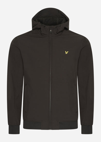 Lyle & Scott Jassen Fleece back softshell jacket - jet black + GRATIS bijpassende muts