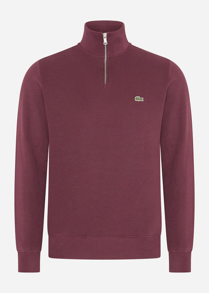 Lacoste Truien  Sweater half zip - expresso 