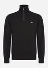 Lacoste Truien  Sweater half zip - black 