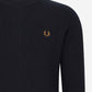 Fred Perry Truien  Waffle stitch jumper - navy 