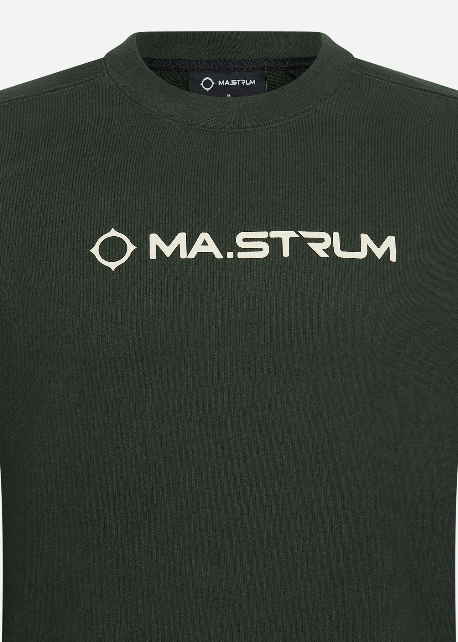 MA.Strum Truien  Chest print crew sweat - oil slick 