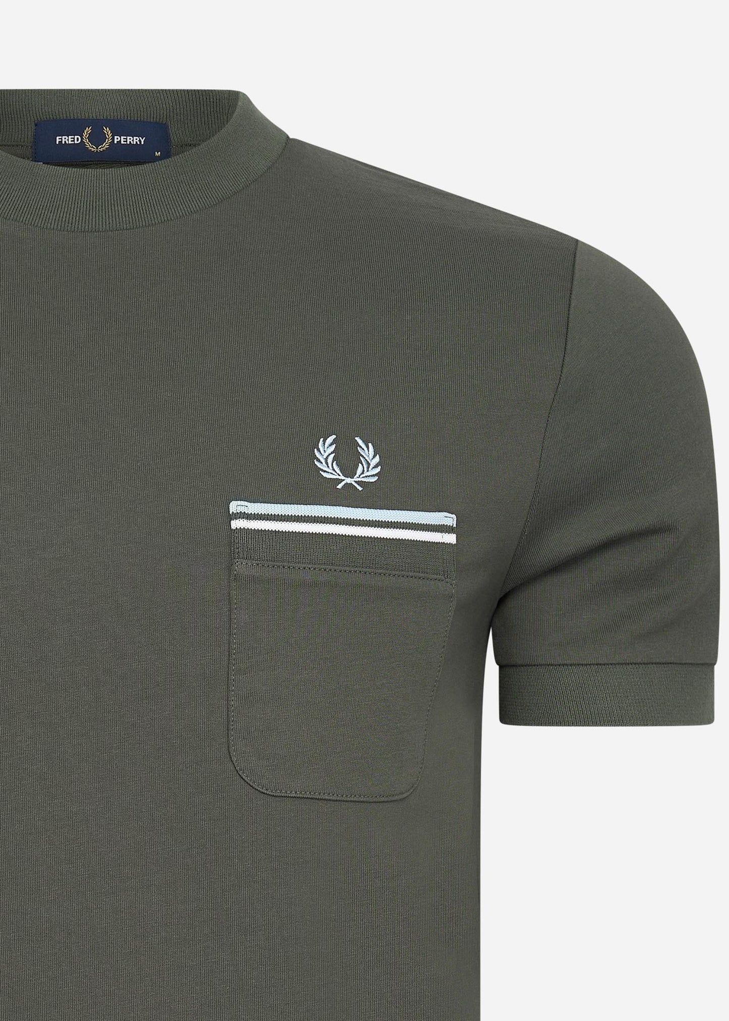 Fred Perry T-shirts  Loopback jersey pocket t-shirt - field green 