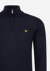 Lyle & Scott Truien  Premium quarter zip merino mix - dark navy 