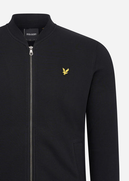 Lyle & Scott Vesten  Jersey bomber - jet black 