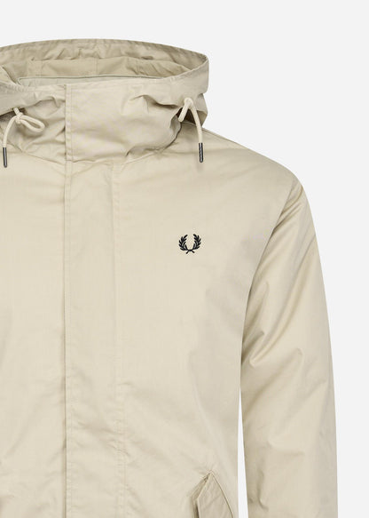 Fred Perry Jassen  Short padded parka - light oyster 