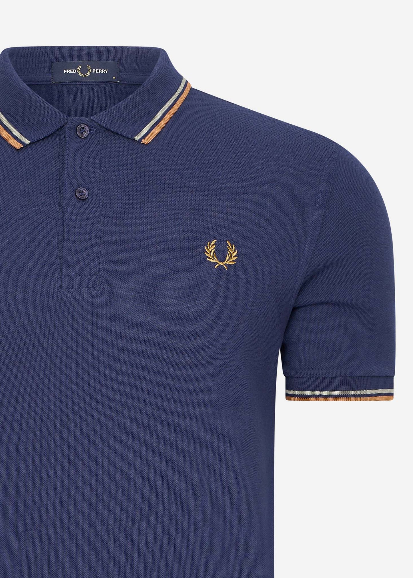 Fred Perry Polo's  Twin tipped fred perry shirt - french navy seagrass light rust 