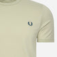 Fred Perry T-shirts  Ringer t-shirt - light oyster 