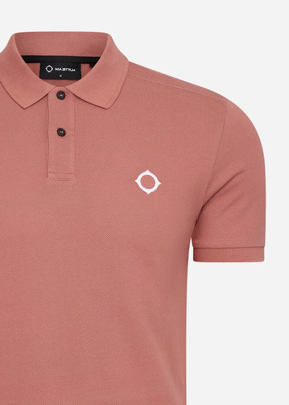 MA.Strum Polo's  SS pique polo - brick dust 