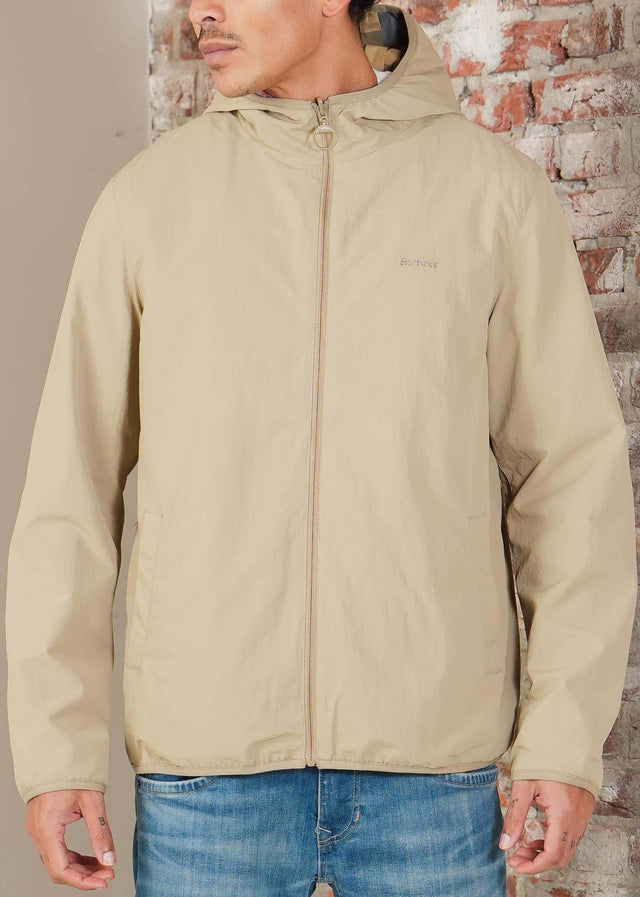 Barbour Jassen Barbour reversible kemble showerproof jacket - washed stone