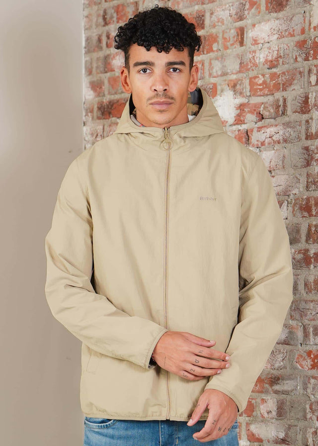 Barbour Jassen Barbour reversible kemble showerproof jacket - washed stone