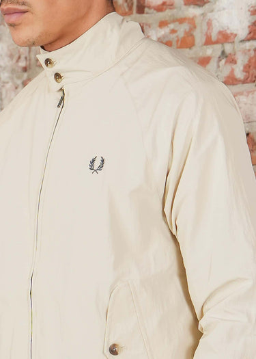 Fred Perry Jassen Crinkle harrington jacket - oatmeal