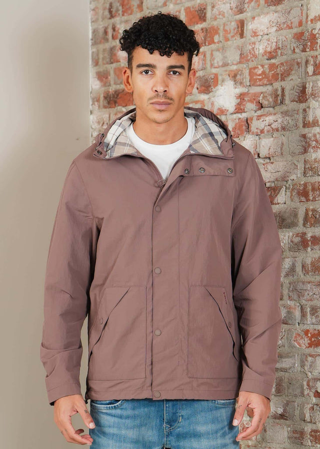 Barbour Jassen Barbour baywick showerproof jacket - peppercorn