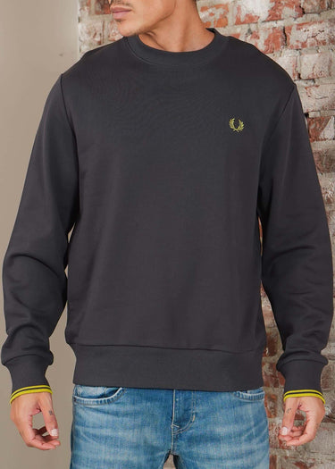 Fred Perry Truien Crew neck sweatshirt - Anchor Grey Tennis Blue