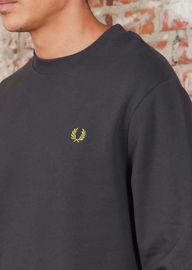 Fred Perry Truien Crew neck sweatshirt - Anchor Grey Tennis Blue