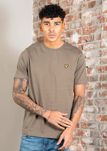 Lyle & Scott T-shirts Plain t-shirt - khaki ash