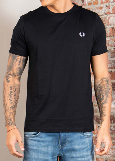 Ringer t-shirt - black