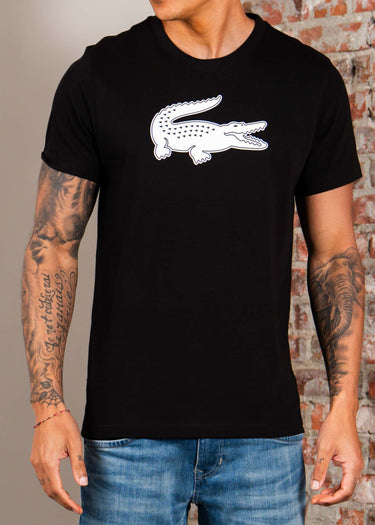Lacoste T-shirts Ultra dry sport t-shirt - black white