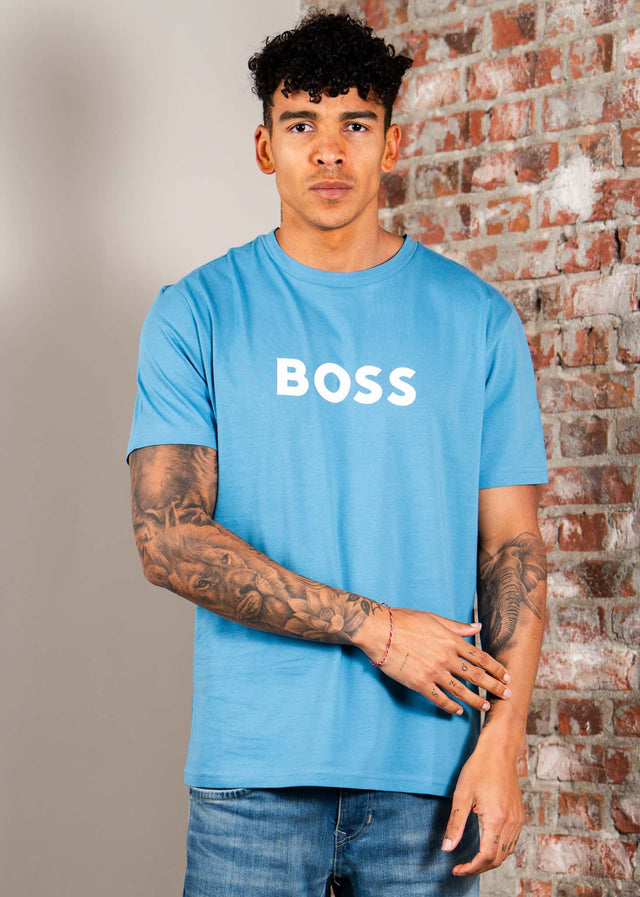Hugo Boss T-shirts T-shirts rn - turquoise aqua