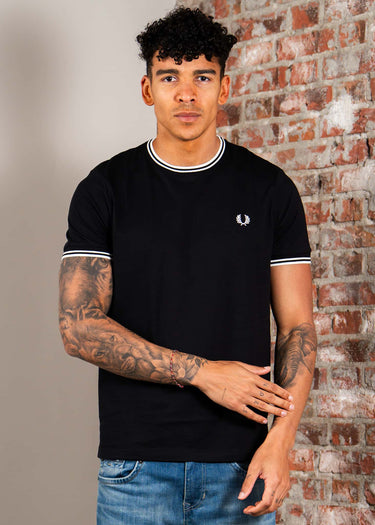Fred Perry T-shirts Twin tipped t-shirt - black