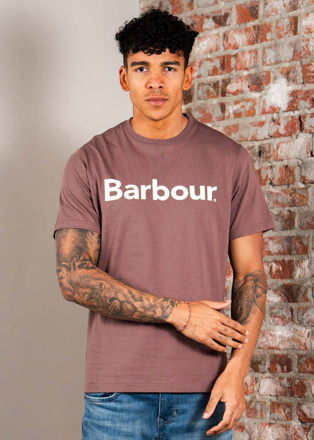 Barbour T-shirts Barbour logo t-shirt - peppercorn