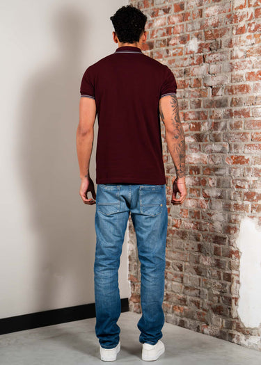 Fred Perry Polo's Twin tipped fred perry shirt - oxblood stockport blue