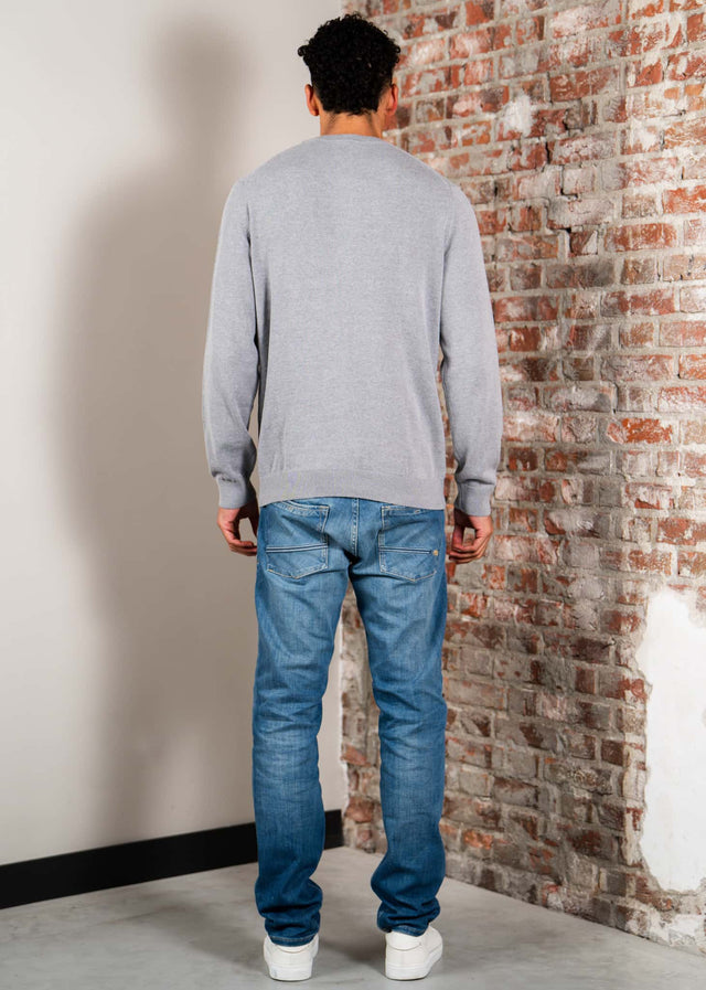 Lacoste Truien Regular fit crew neck sweater - silver chine