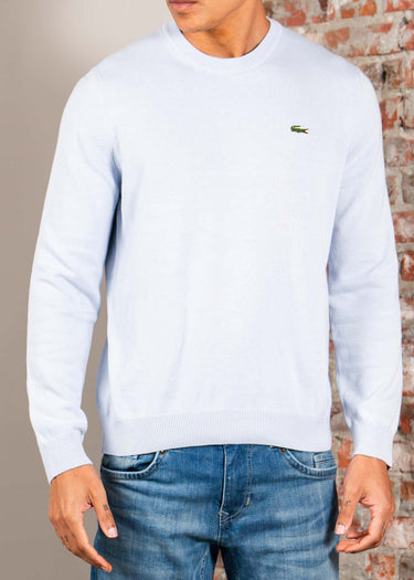 Lacoste Truien Regular fit crew neck sweater - phoenix blue