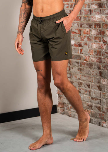 Lyle & Scott Zwembroeken Plain swim short - olive