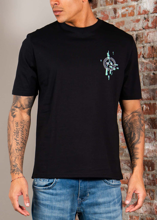 Marshall Artist T-shirts Glitch theory back print t-shirt - black