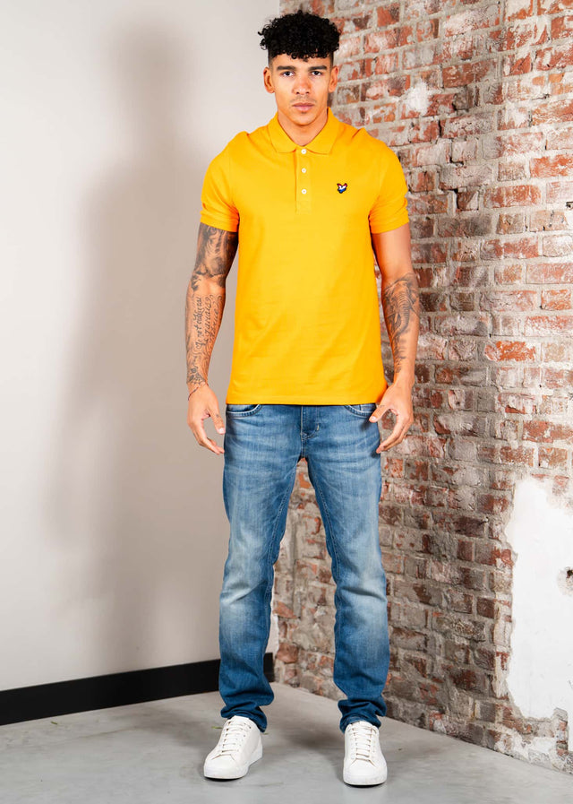 Lyle & Scott Polo's Limited Edition - Netherlands Flag eagle polo shirt - Bright Orange