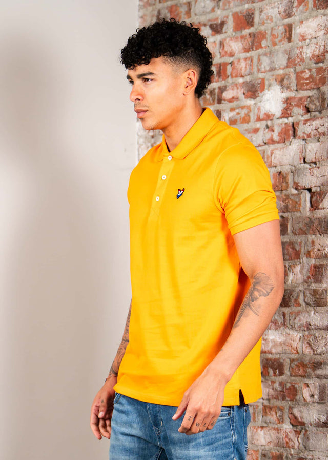 Lyle & Scott Polo's Limited Edition - Netherlands Flag eagle polo shirt - Bright Orange