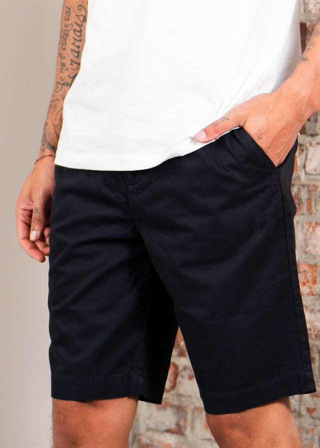 Lyle & Scott Korte Broeken Chino short - jet black