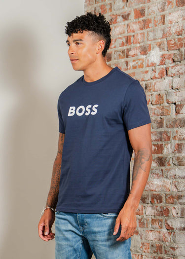 Hugo Boss T-shirts T-shirts rn - navy