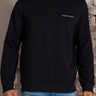Lyle & Scott Truien Loopback embroidered crew neck sweatshirt - jet black white