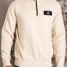 MA.Strum Truien Neo quarter zip sweat - burnt cream